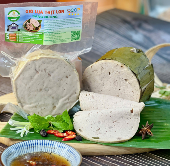 Giò lụa Sáng Nhung OCOP 4 sao